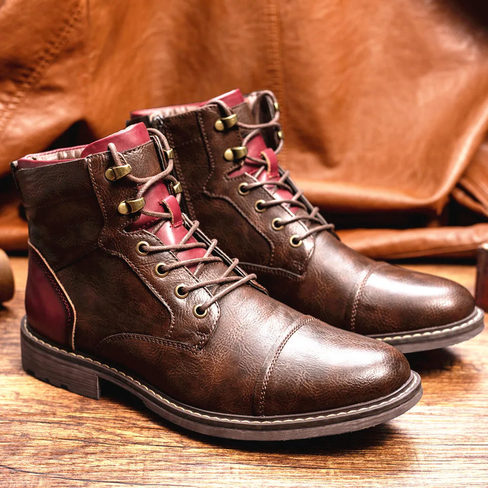 Sven™ - Handgjorda Premium Läder Oxfordkängor För Män